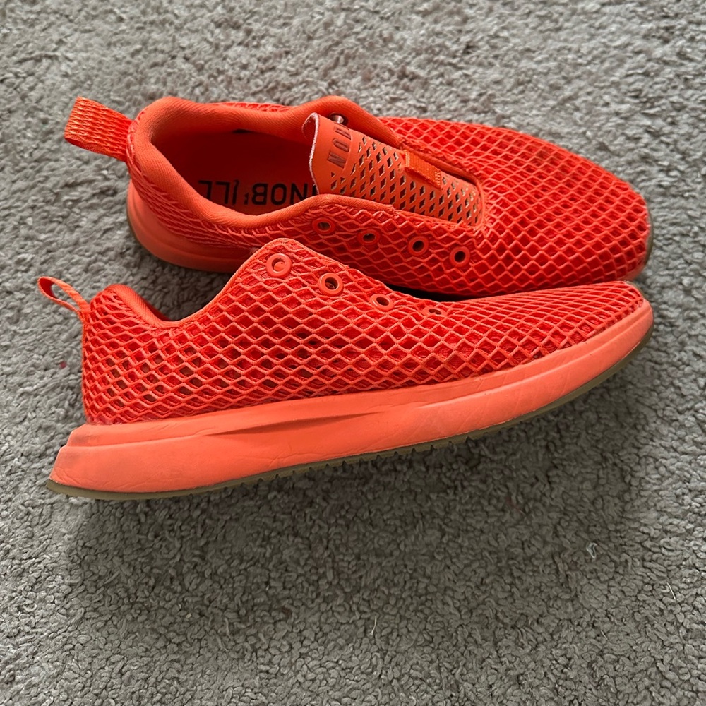 NOBULL Neon Orange Mesh Sneakers